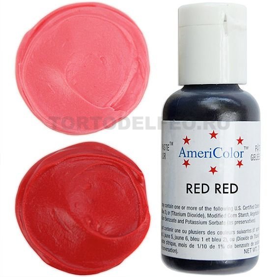 Краситель гелевый Америколор 21гр Super red (супер красный) 120