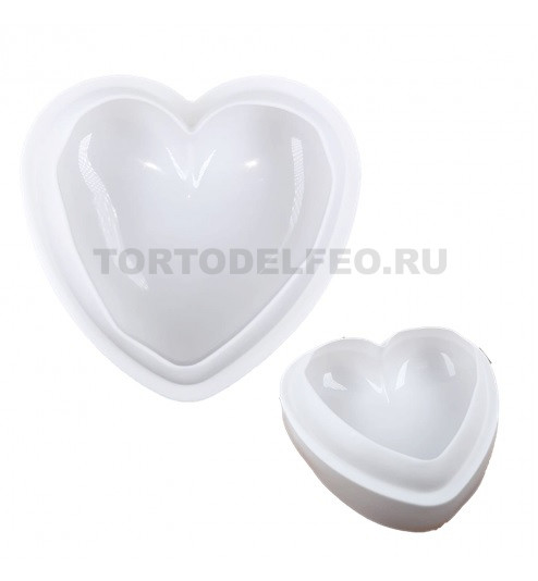 Форма для муссовых десертов Сердце 16*16*6см