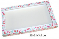 Коробочка для пряников 32*21*3,5см сердечки